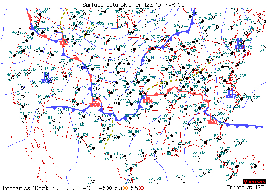 Surface Weather Map Exercise